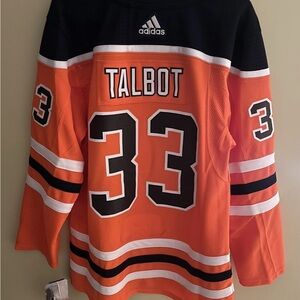 Edmonton Oilers Home Adidas Hockey Jersey size 46 , NWT !! Cam Talbot Edmonton